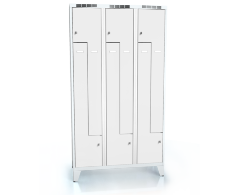 Cloakroom locker Z-shaped doors ALSIN with feet 1920 x 1050 x 500